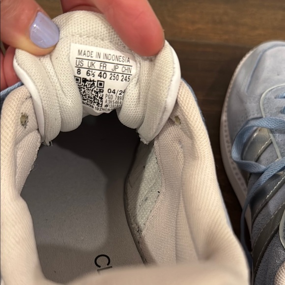 adidas Blue and Silver Athletic Shoes - Picture 7 of 8